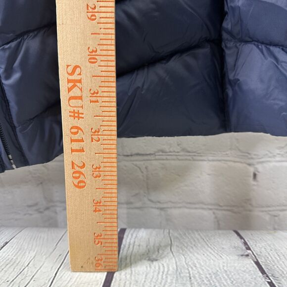 Tommy Hilfiger Natural Down Packable Blue Coat Jacket Women’s Size Large No Hood - Picture 5 of 16